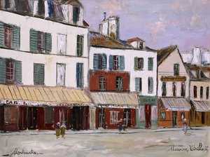 Restaurant de la Mere Catherine, Montmartre by Maurice Utrillo