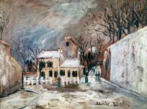 Snow on Montmartre by Maurice Utrillo