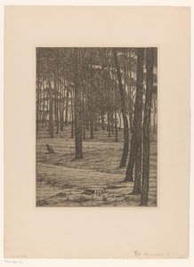 Pine Forest I by Maurits van der Valk (signed by artist)