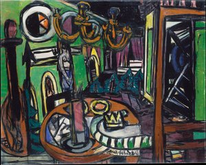 Backstage by Max Beckmann