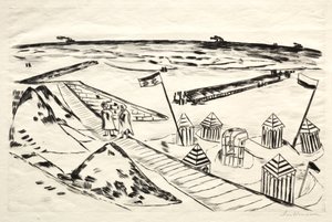 Beach by Max Beckmann