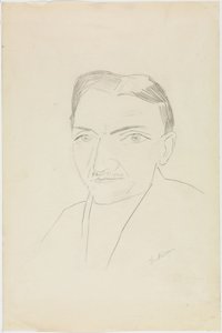 Portrait of Fritz Wichert by Max Beckmann