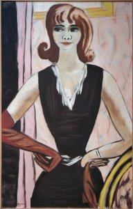Portrait of Quappi on Pink and Violet