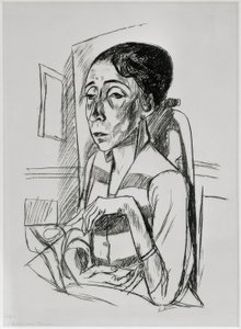 Portrait of the Dancer Sent M’ahesa by Max Beckmann
