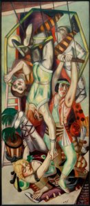 The Trapeze by Max Beckmann