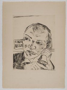 The Crier (Self-Portrait) by Max Beckmann