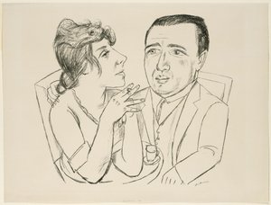 Double Portrait I.B. Neumann and Martha Stern by Max Beckmann