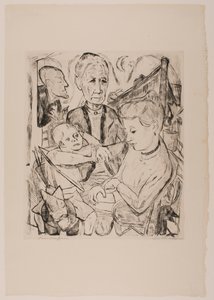 Family Scene (Beckmann Family) by Max Beckmann