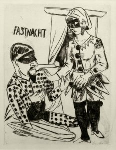 Carnival by Max Beckmann