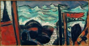Small Stormy Sea by Max Beckmann