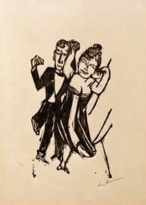 Small Dancing Couple by Max Beckmann