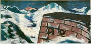 Landing Pier in Storm by Max Beckmann