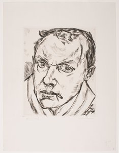 Large Self-Portrait by Max Beckmann
