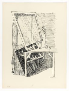 Magic Mirror, plate 13 from Day and Dream by Max Beckmann