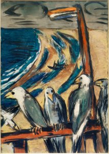 Seagulls in the Storm by Max Beckmann