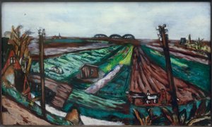 Polder Landscape with Hembrug by Max Beckmann