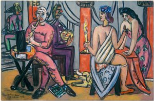 Pompeii Clowns by Max Beckmann