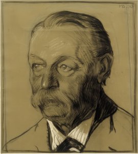 Portrait of Uncle Friedrich Beckmann, Half-Profile to the Left
