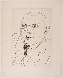 Portrait of Baron Simolin II (Large Version) by Max Beckmann