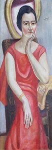 Portrait of Käthe von Porada by Max Beckmann