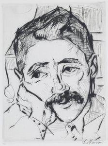 Portrait of Walter Carl by Max Beckmann