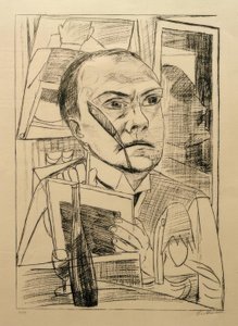 Self in the Hotel by Max Beckmann