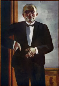Self-Portrait in a Tuxedo by Max Beckmann