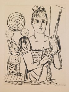 Shooting Gallery (Annual Fair, plate 4) by Max Beckmann