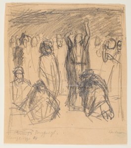 Sketch for Sermon on the Mount by Max Beckmann