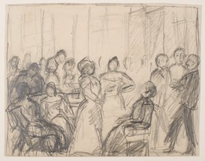 Sketch for Society Party by Max Beckmann