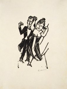 Small Dancing Pair by Max Beckmann