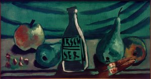 Still Life with Apple and Pear by Max Beckmann