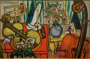 Still Life with Cello and Double Bass