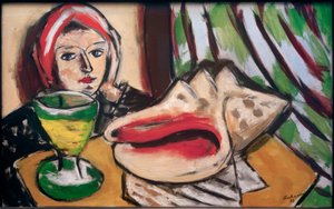 Still Life with Large Shell by Max Beckmann