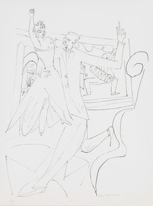 Tango, plate 4 from the portfolio “Day and Dream” by Max Beckmann