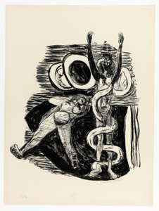 The Fall of Man, plate 14 from Day and Dream by Max Beckmann