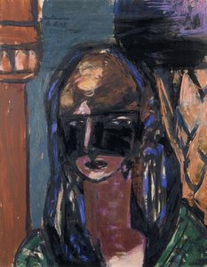 Woman with Mask by Max Beckmann