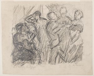 First Sketch for Society Party by Max Beckmann