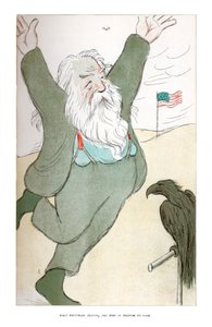 Walt Whitman, Inciting the Bird of Freedom to Soar by Henry Maximilian Beerbohm