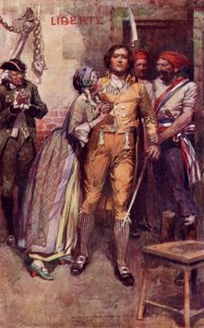 Lucy bids farewell to Sydney Carton, frontispiece from 