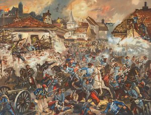 German Troops Capturing Chateaudun