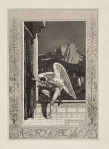 Cupid Coming (Cupid and Psyche, Opus V, Plate 12) by Max Klinger