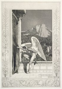 Amor’s Arrival, plate 12 from the series “Cupid and Psyche: Opus V” by Max Klinger