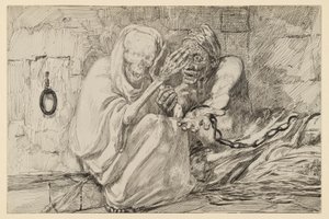 Death as the Comforter of the Prisoner in the Dungeon by Max Klinger