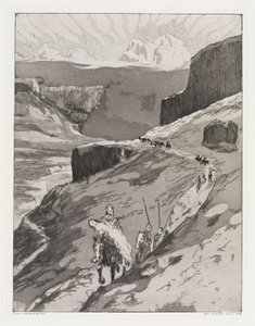 Through Mountains (Zelt, Opus XIV, Part 1, No. 19) by Max Klinger