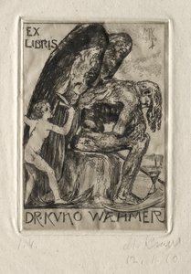 Ex Libris Dr. Kuno Waehmer by Max Klinger