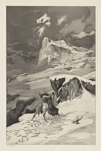 Intermezzi, Opus IV, Bl. 5: Fighting Centaurs by Max Klinger