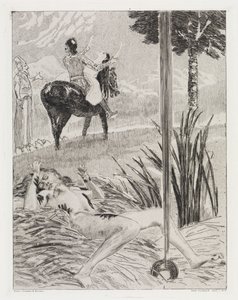 Murder and Kidnapping (Tent, Opus XIV, Part 1, No. 17) by Max Klinger
