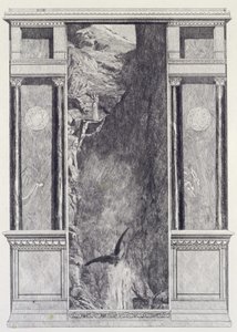 Psyche and Jupiter’s Eagle, Plate 37 from the Series “Cupid and Psyche: Opus V” by Max Klinger