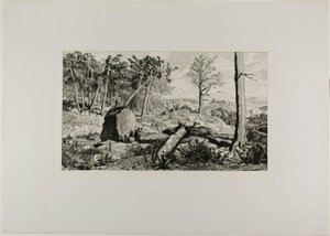Simplicius in the Solitude of the Forest, Plate Ten from Intermezzos by Max Klinger